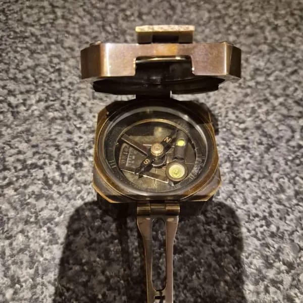 Customer photo review of Antique Finish Compass - Kelvin and Hughes 1917 Model