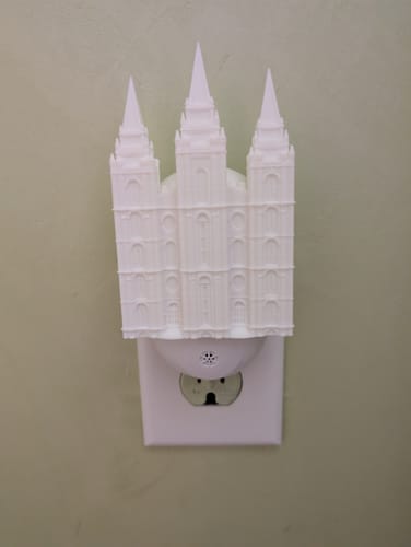 Customer photo review of Salt Lake City Utah Temple Wall Night Light