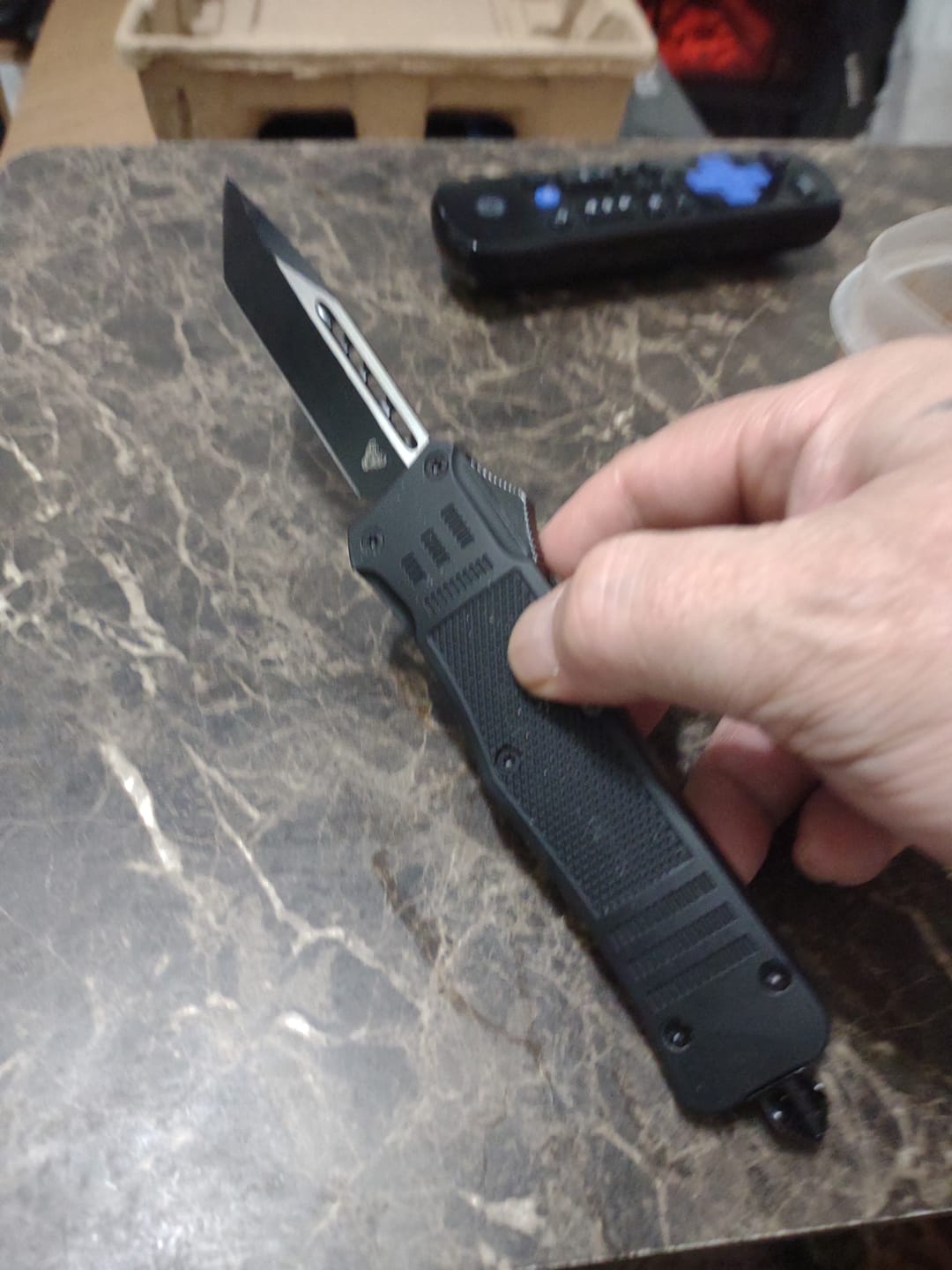 Customer photo review of Black Phantom D/A OTF (Multiple Blade Styles Available)