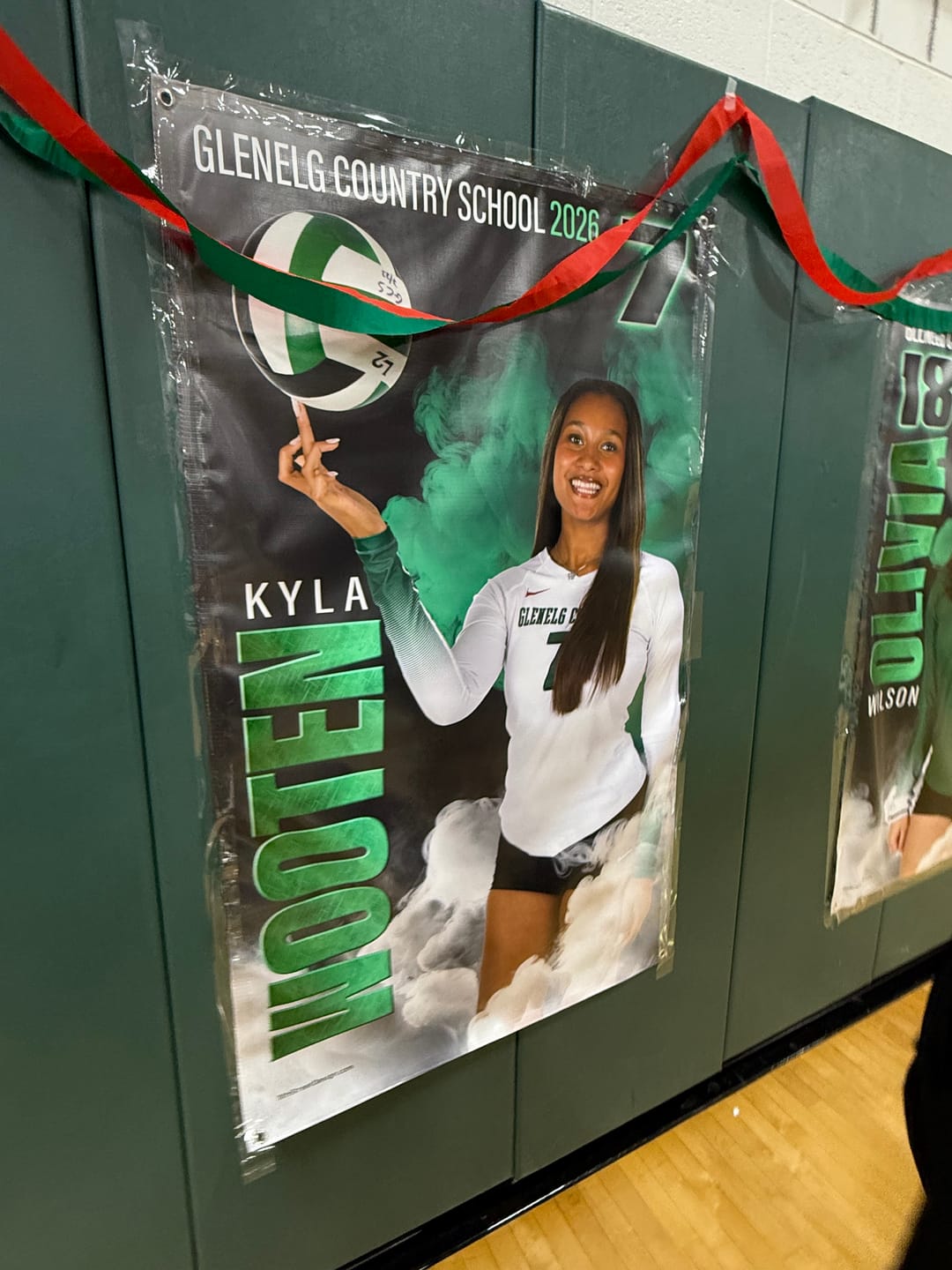 Customer photo review of Custom Sports Banner - Sports Legends Volleyball