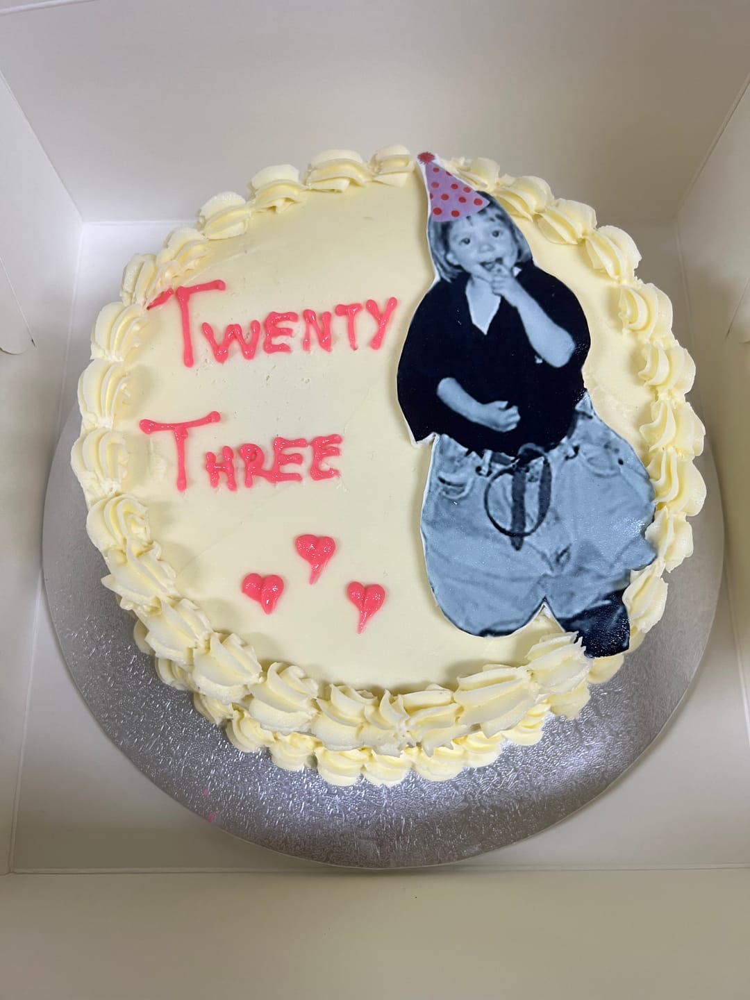 Customer photo review of A5 Rectangle Custom Edible Icing Image