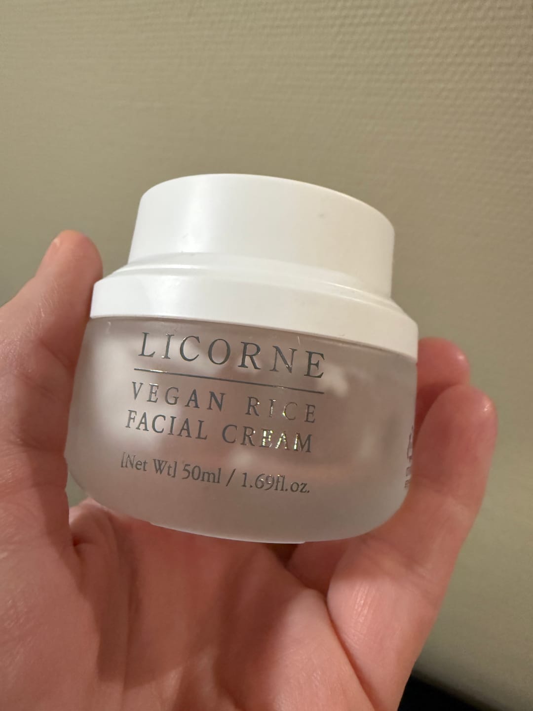 Customer photo review of Licorne Riskli Vegan Rice Fuktighetskrem (50ml)