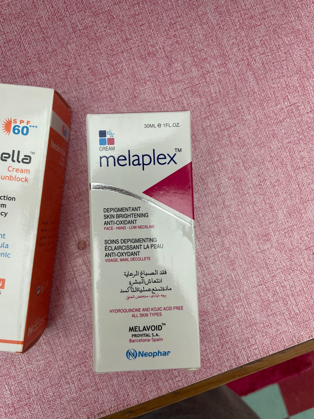 Customer photo review of Melaplex Cream