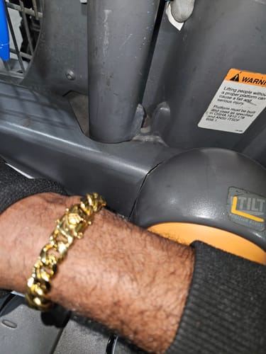 Customer photo review of 3X IP Gold Miami Cuban Bracelet Stainless Steel 12MM