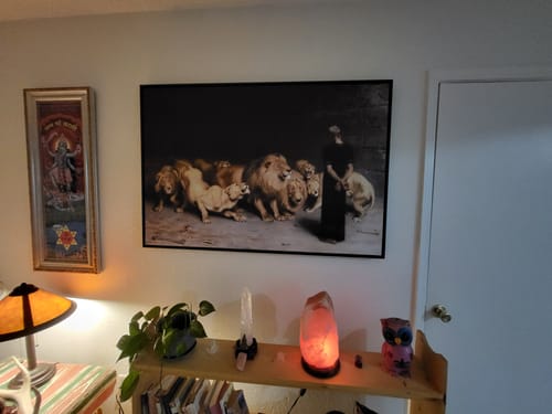 Customer photo review of Daniel in the Lion's Den | Briton Rivière | 1872