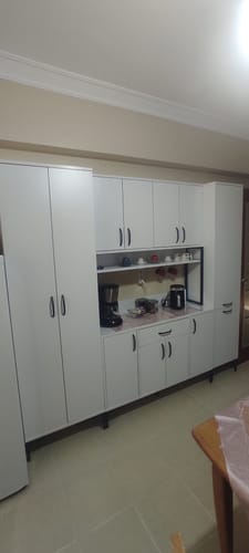 Customer photo review of Rani JE132 Çok Amaçlı Dolap 12 Kapaklı 1 Çekmeceli Kiler Mutfak Dolabı Beyaz