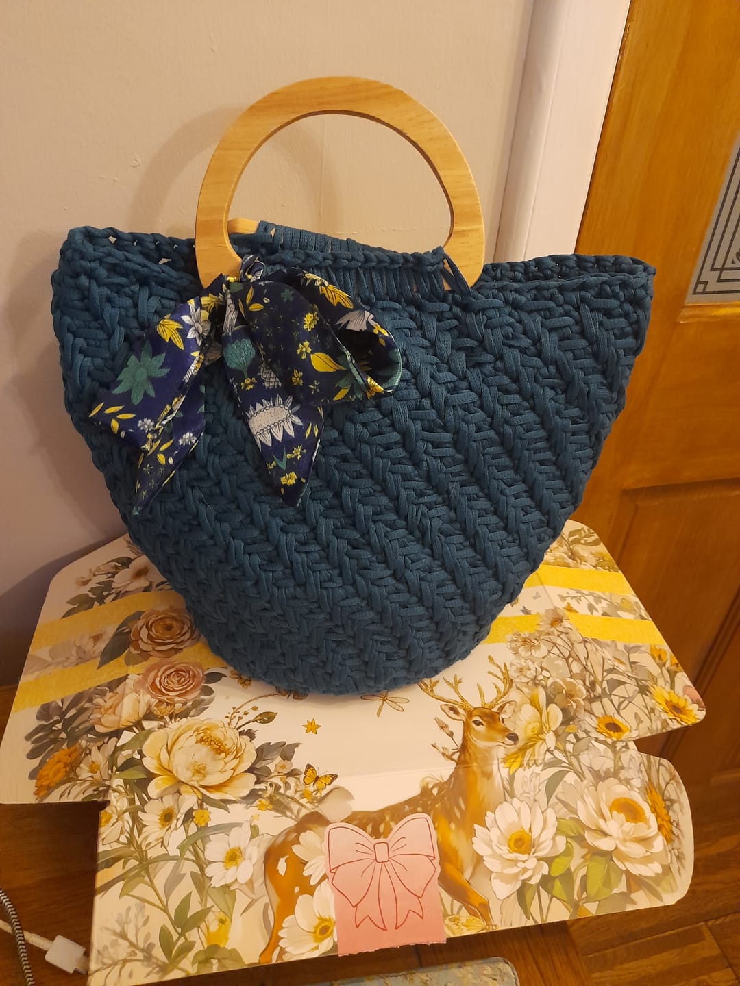 Customer photo review of CrochetPark™  Elegant granny Crochet Bag DIY Kit