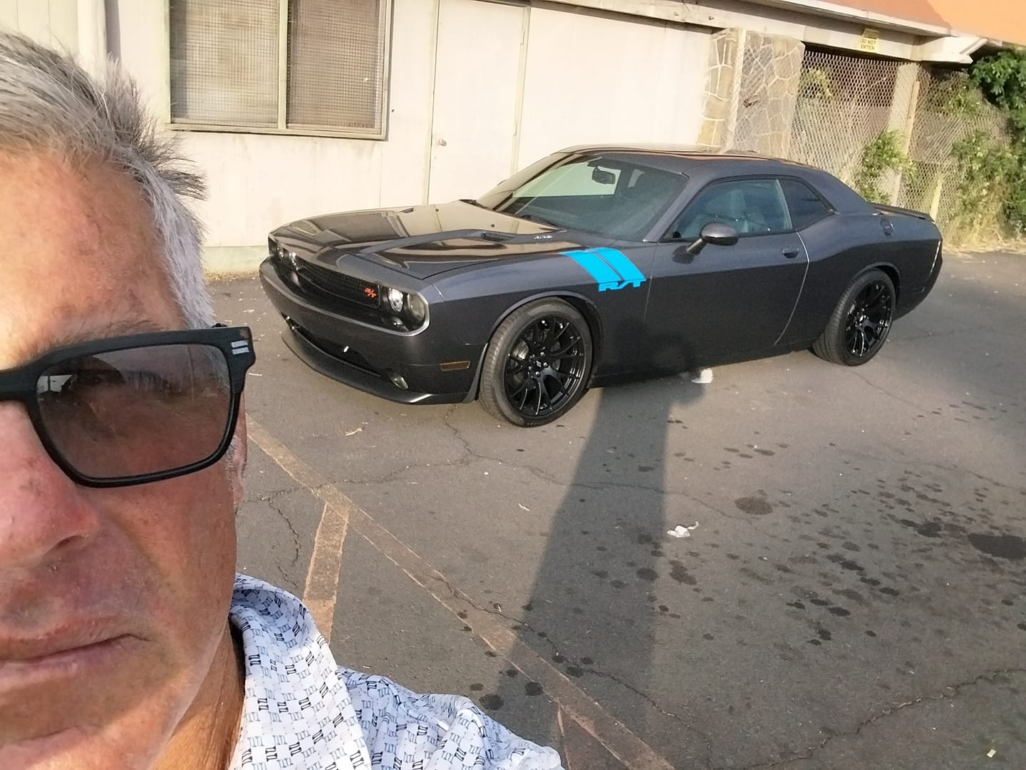 Customer photo review of R/T fender side hash marks racing stripes fits Dodge Challenger 2008-2014