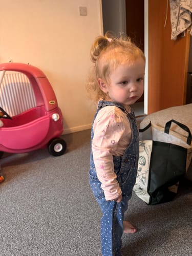 Customer photo review of OshKosh Kids  Dungarees Blue Age 24M