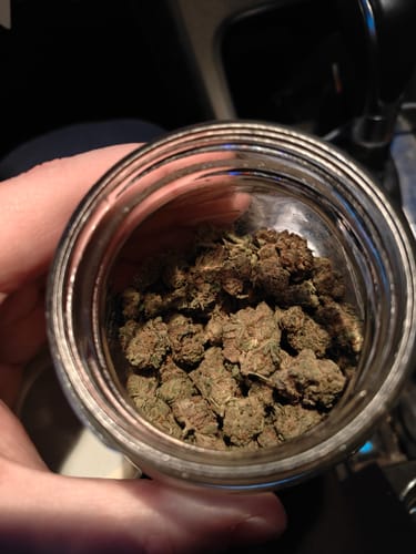 Customer photo review of Electro Lime | THCA Flower Smalls