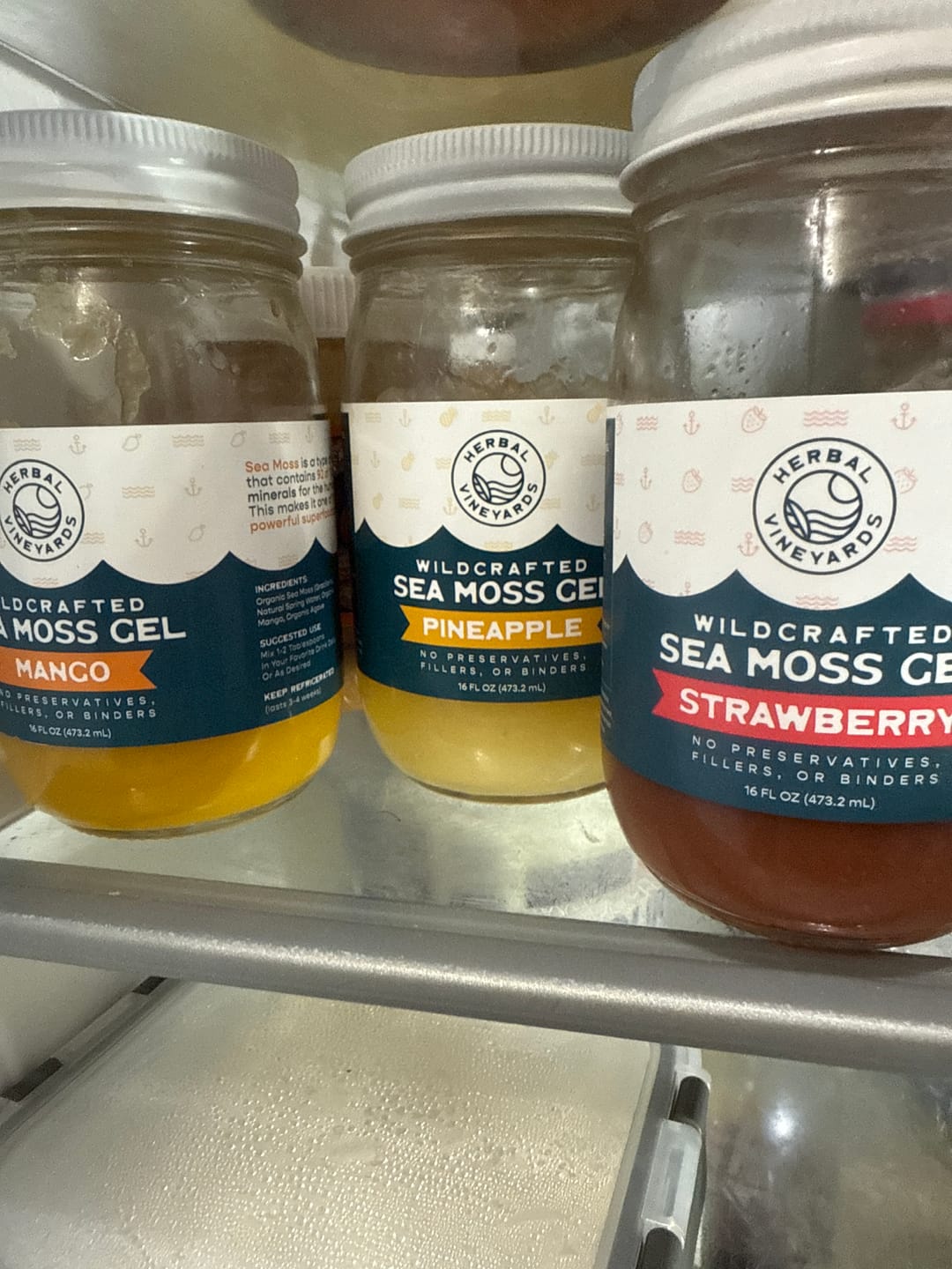 Customer photo review of Flavored Sea Moss Gel Trio Bundle