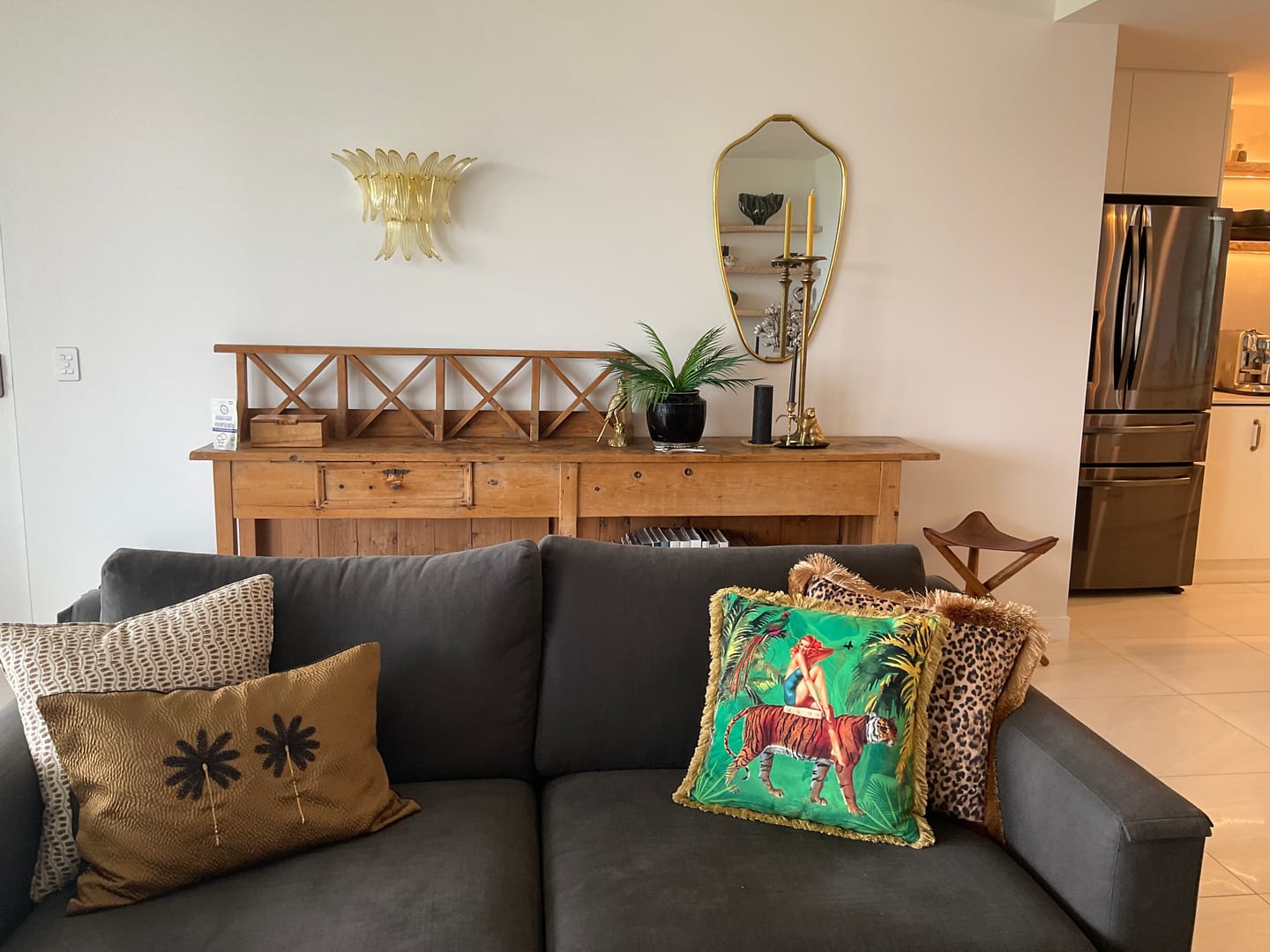 Customer photo review of Queen K Alice Vintage Pin-Up Cushion