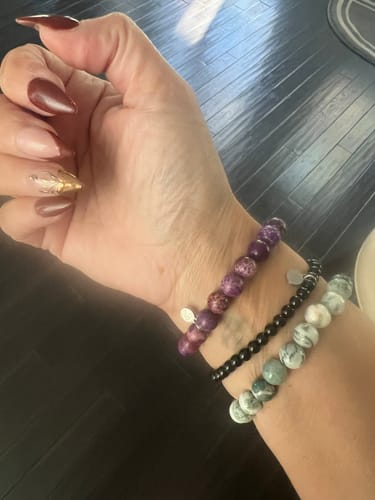 Customer photo review of Purple Emperor Bracelet