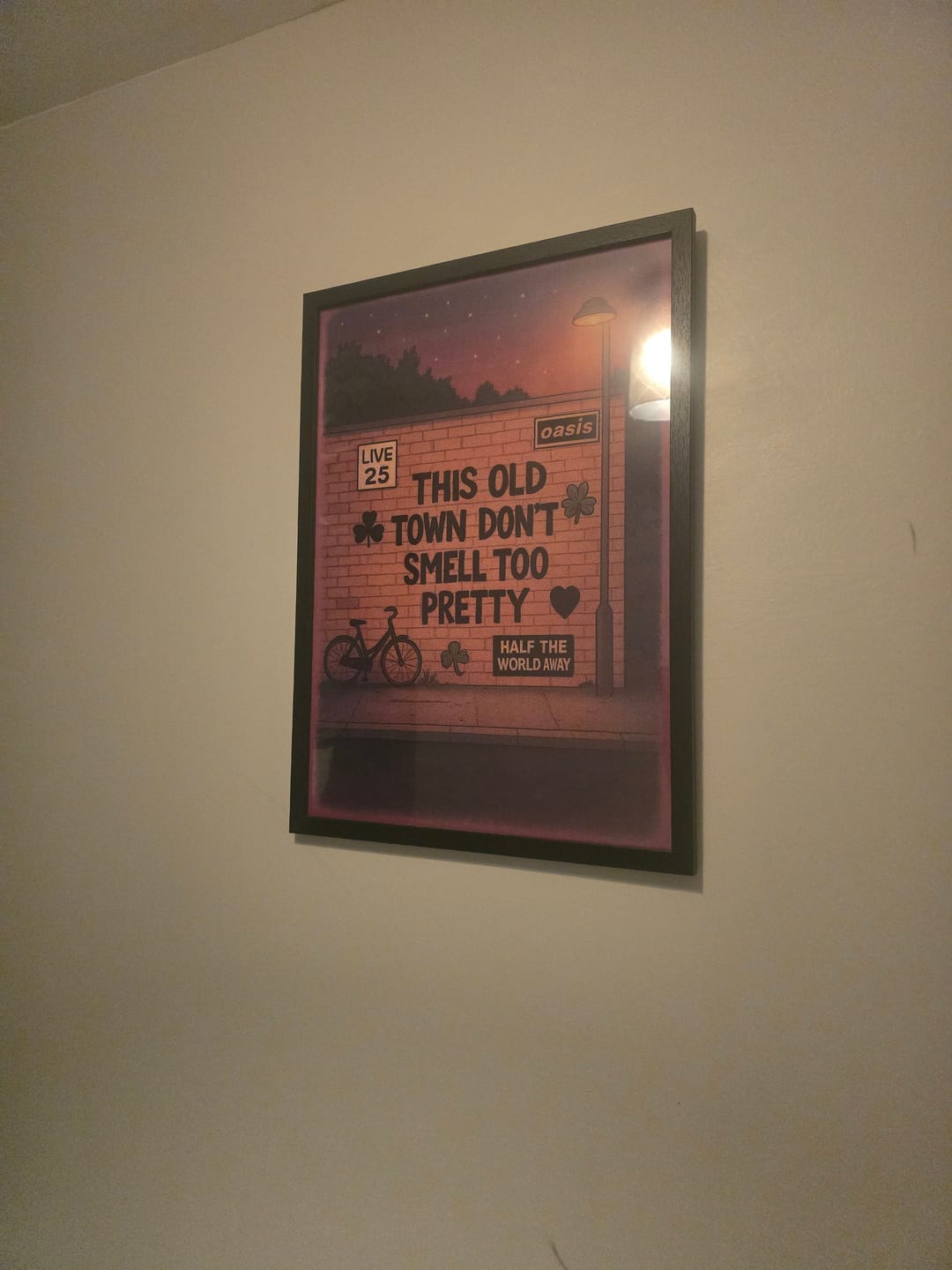 Customer photo review of Oasis Graffiti Poster - Half The World Away