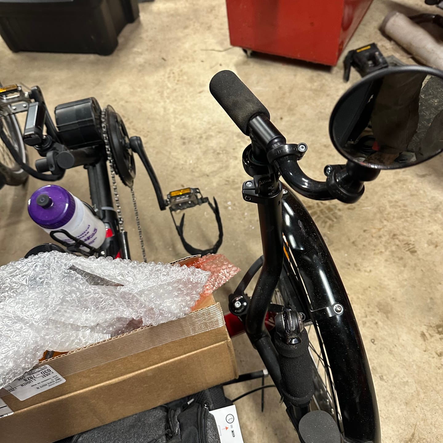 Customer photo review of Bar End Shifter Mount
