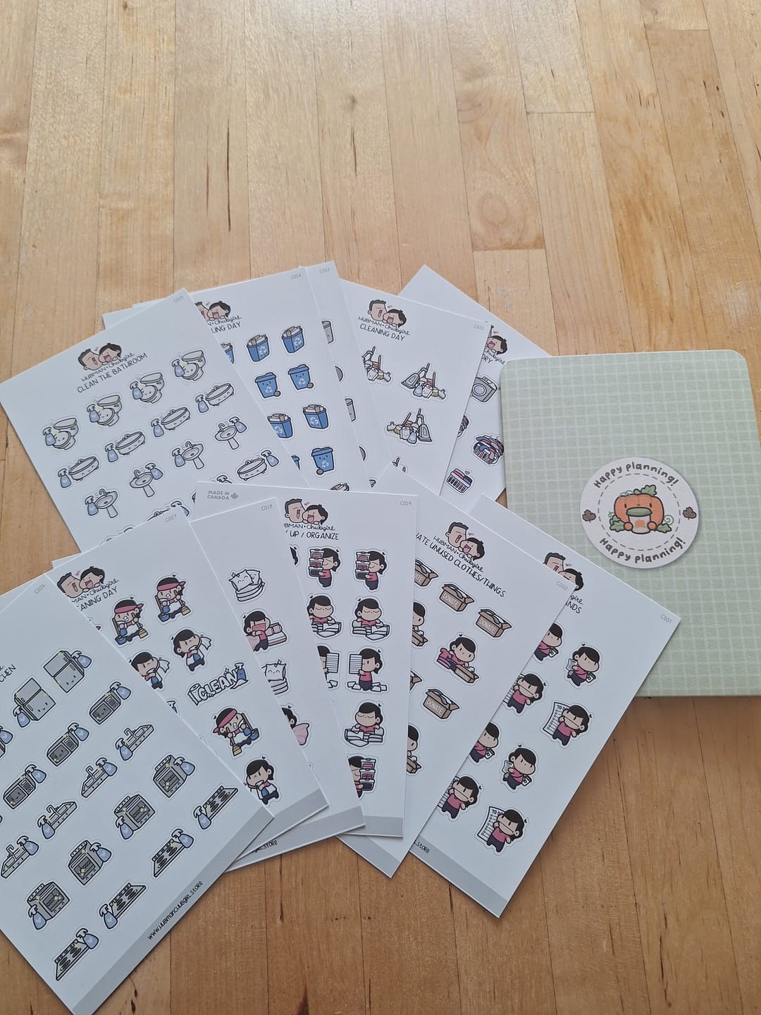 Customer photo review of Chores Planner Sticker Set