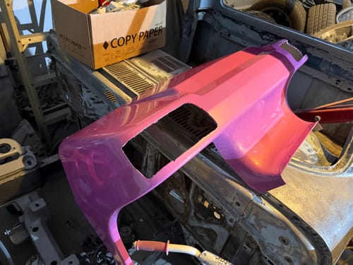 Customer photo review of Coral Peach Paint Basecoat