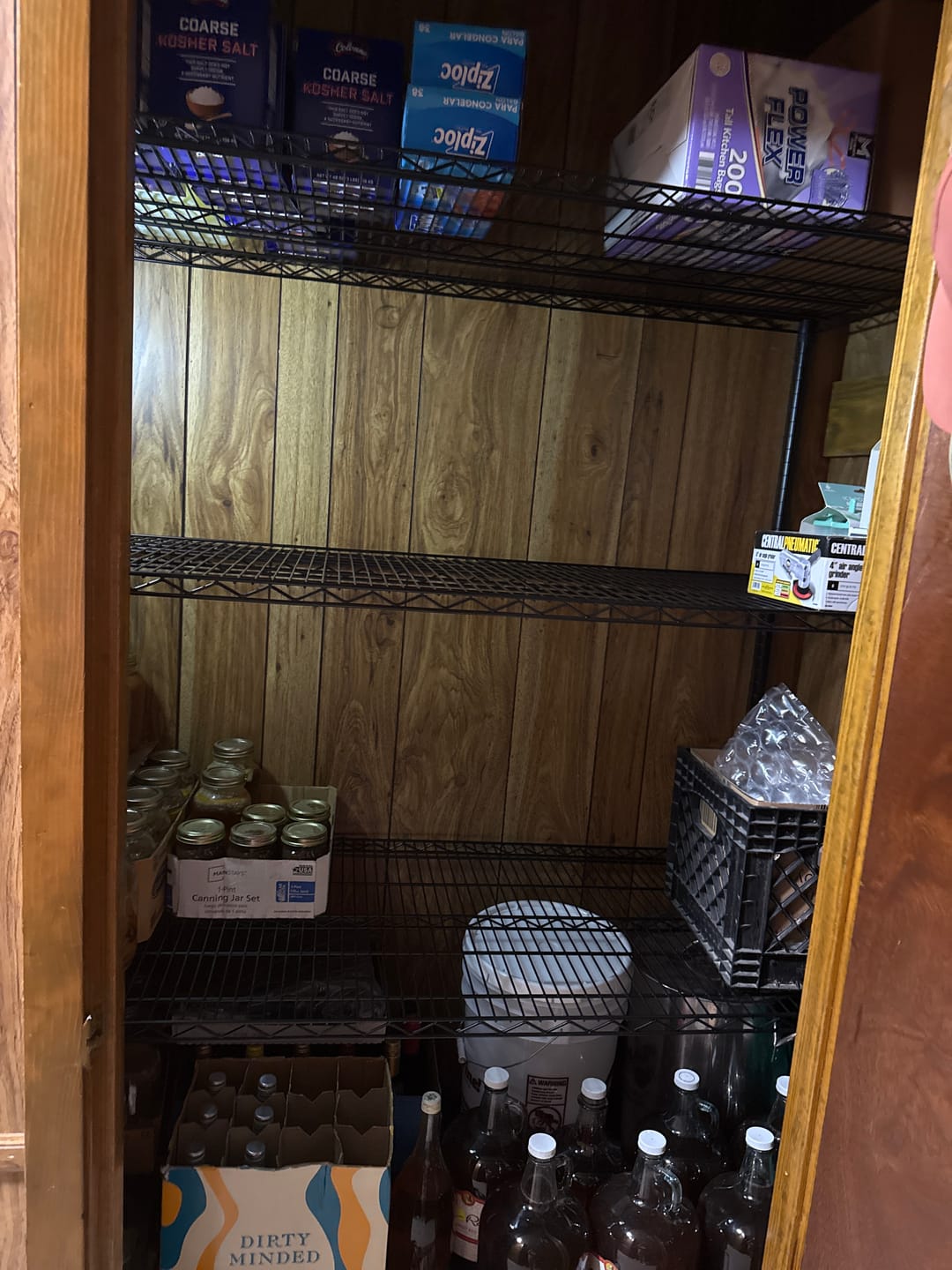 Customer photo review of Reibii 56" W x 75.6" H Wire Rack Shelving Units on Wheels, 2550 lbs Adjustable Wire Storage Shelves for Pantry Closet Commercial