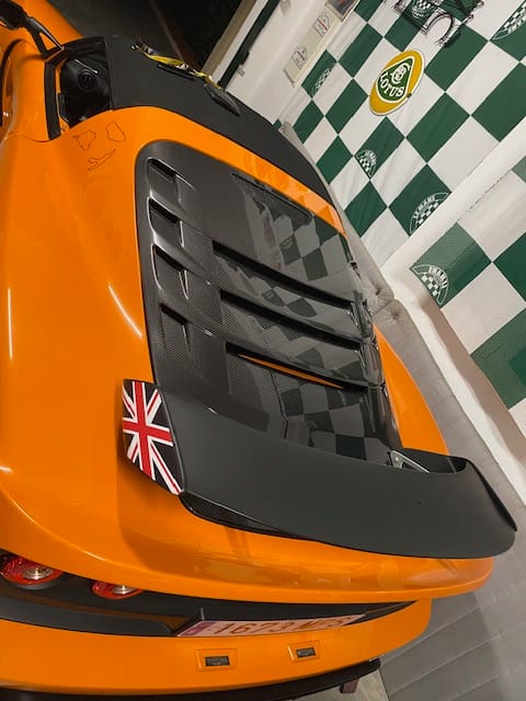 Customer photo review of Lotus Exige V6 Carbon Fibre Louvered Tailgate