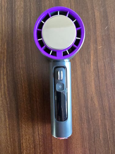 Customer photo review of ^-NEW - Cooling Feature-^ - CFAN2 Hand Held Rechargeable Cooling Fan - Grey, 4000mAh