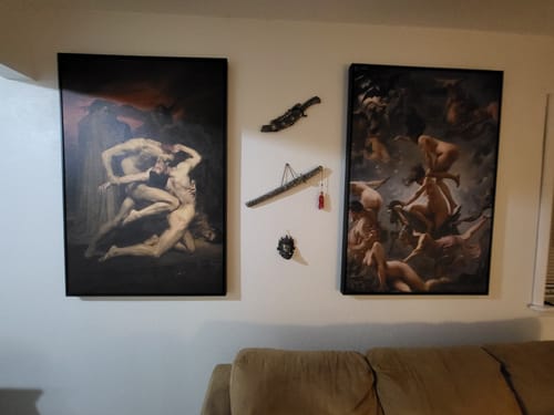 Customer photo review of Witches Going to Their Sabbath | Luis Ricardo Falero | 1878