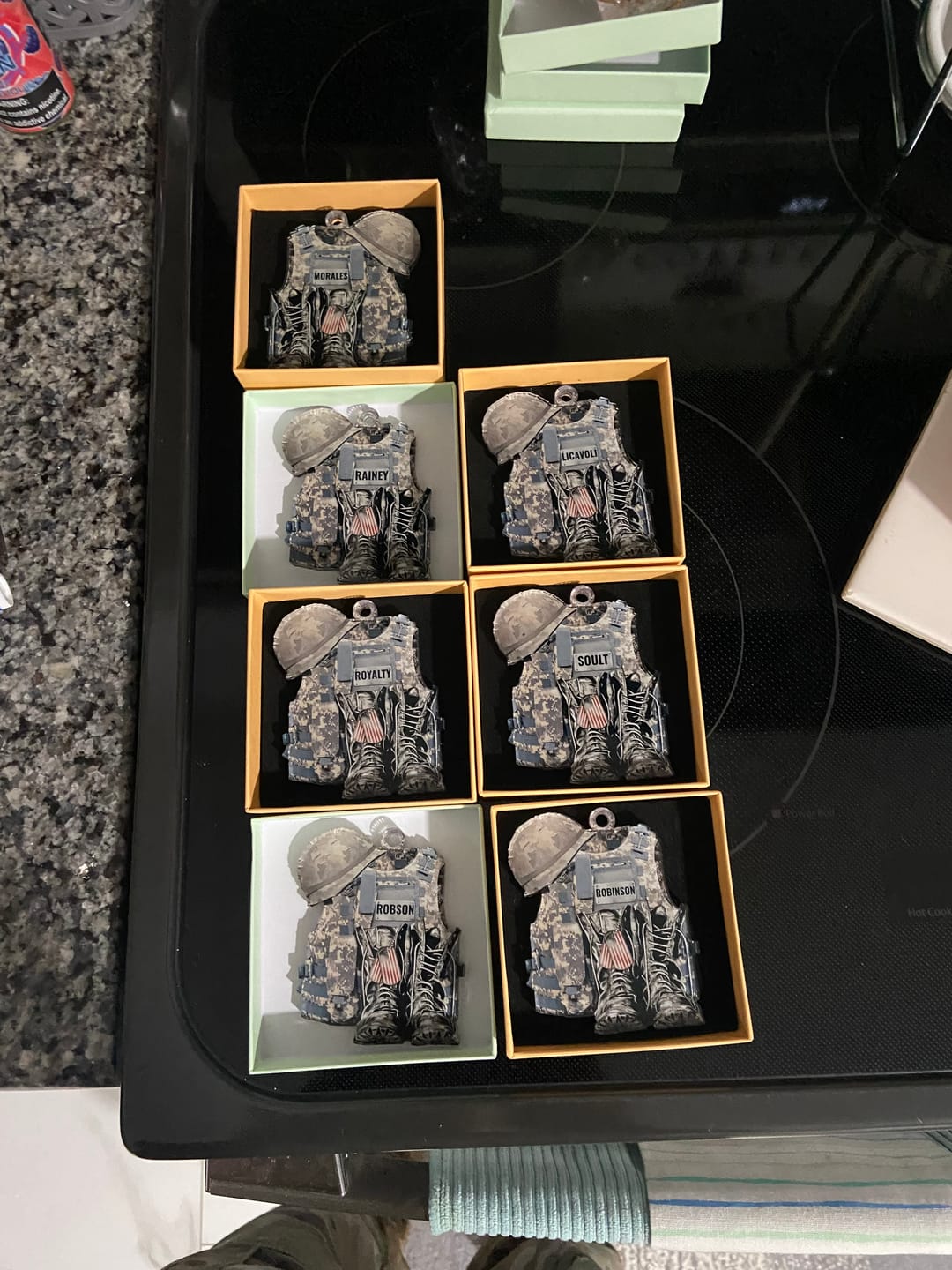Customer photo review of Military Uniform - Boots & Hat - Personalized Flat Acrylic Ornament
