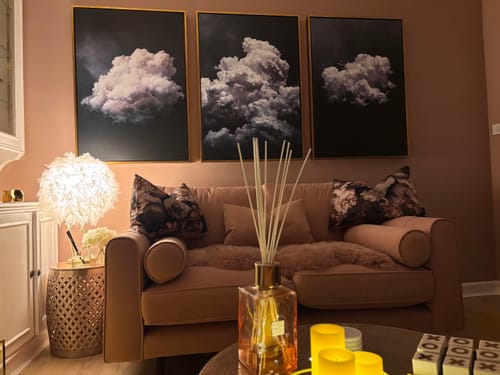 Customer photo review of Stormy Clouds Set of 3 Prints