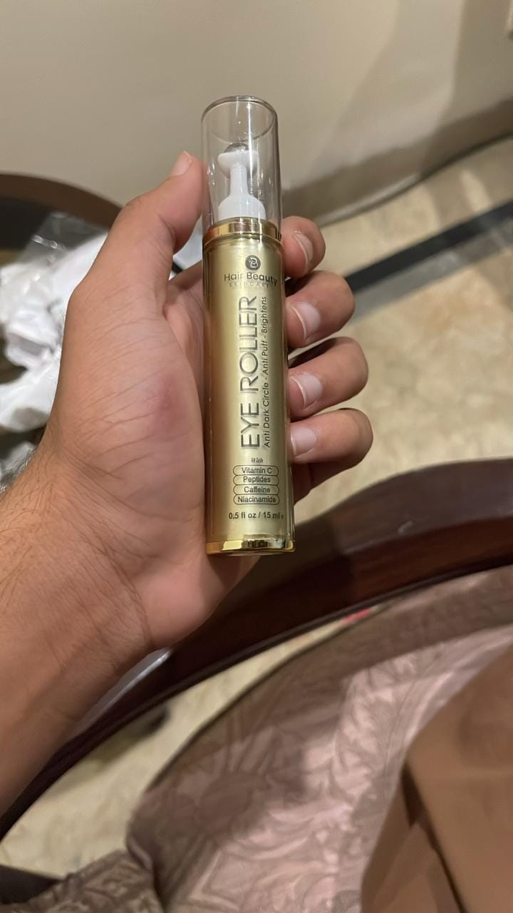 Customer photo review of Eye Roller | Eliminates Dark Circles & Puffy Eyes