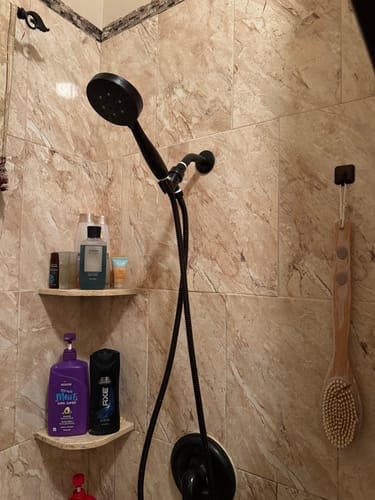 Customer photo review of 3-Spray Handheld Shower Head Set