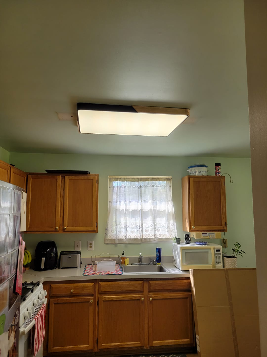Customer photo review of Rectangle LED Flush Mount Light