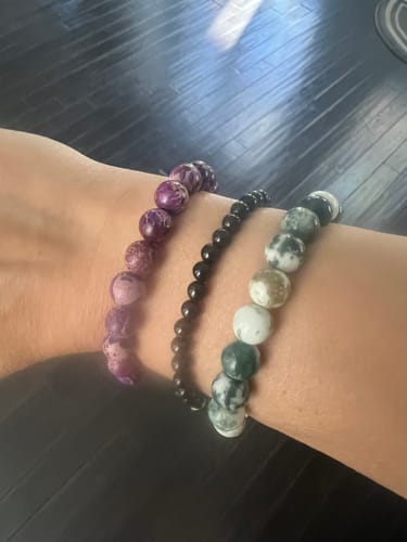 Customer photo review of Purple Emperor Bracelet