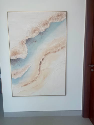 Customer review photo for Plaster Art Texture Painting #SG454