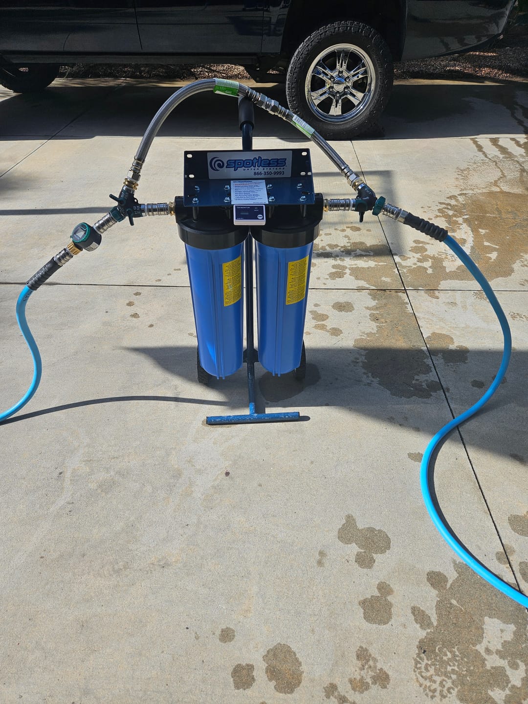 Customer photo review of Automatic Garden Hose Quick Connects