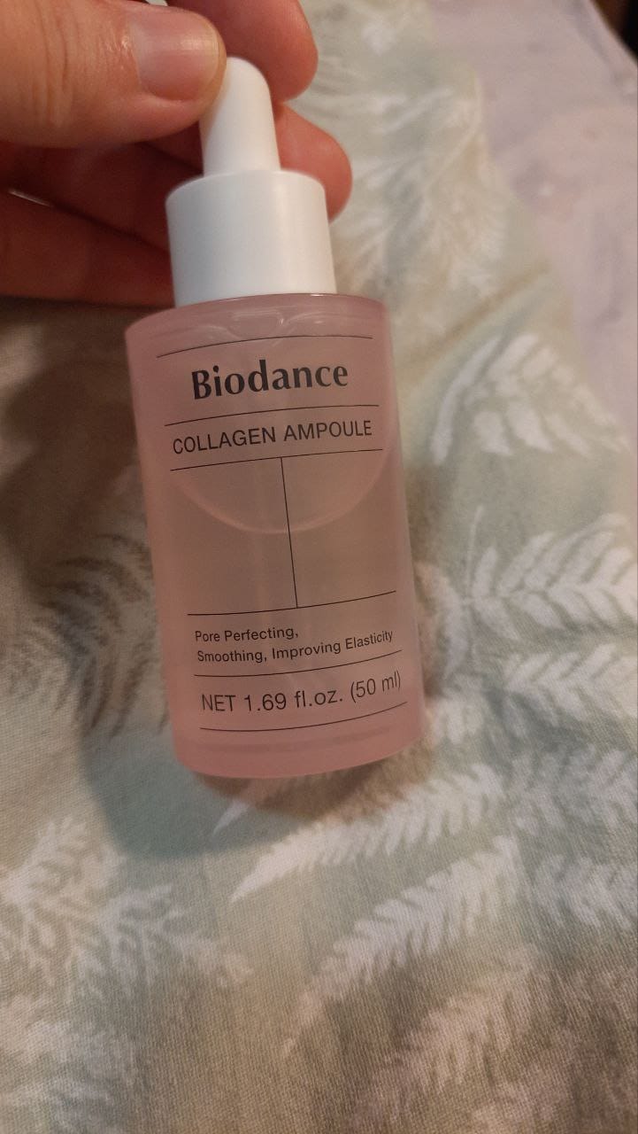 Customer photo review of Kolagēna ampula poru sašaurināšanai Biodance Pore Tightening Collagen Ampoule