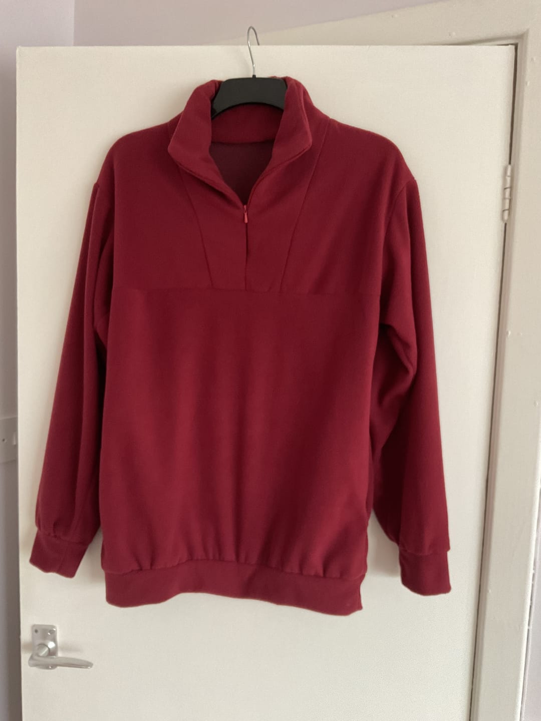 Customer photo review of Wine Melange Sweatshirt Fabric