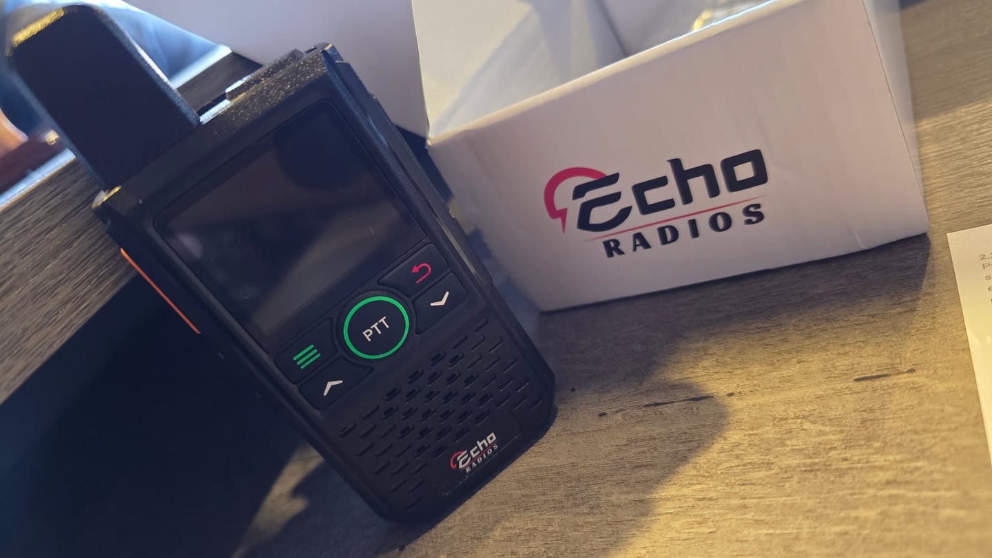 Customer photo review of Echo Radios PTT Walkie-Talkie