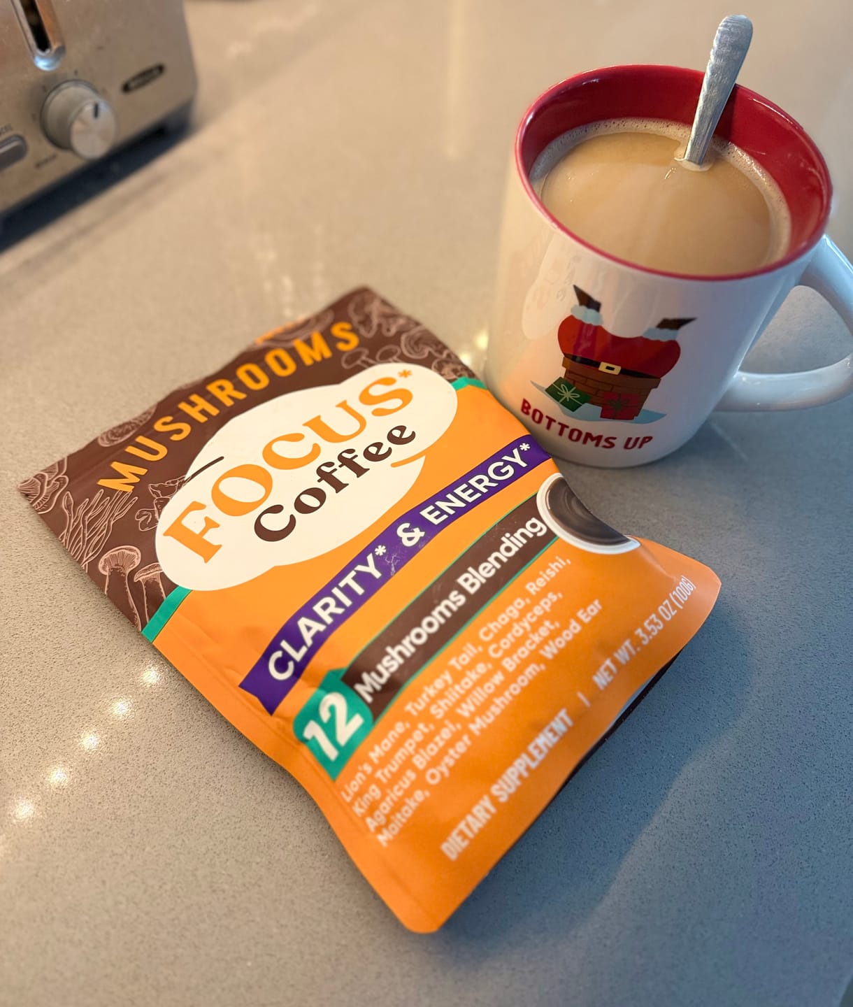 Customer photo review of 12 Mushrooms Focus Coffee - 40 Servings
