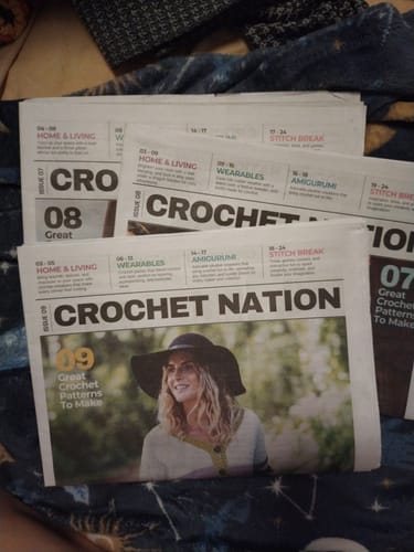 Customer photo review of Crochet Nation • 1-Issue-a-Month Subscription Plan *