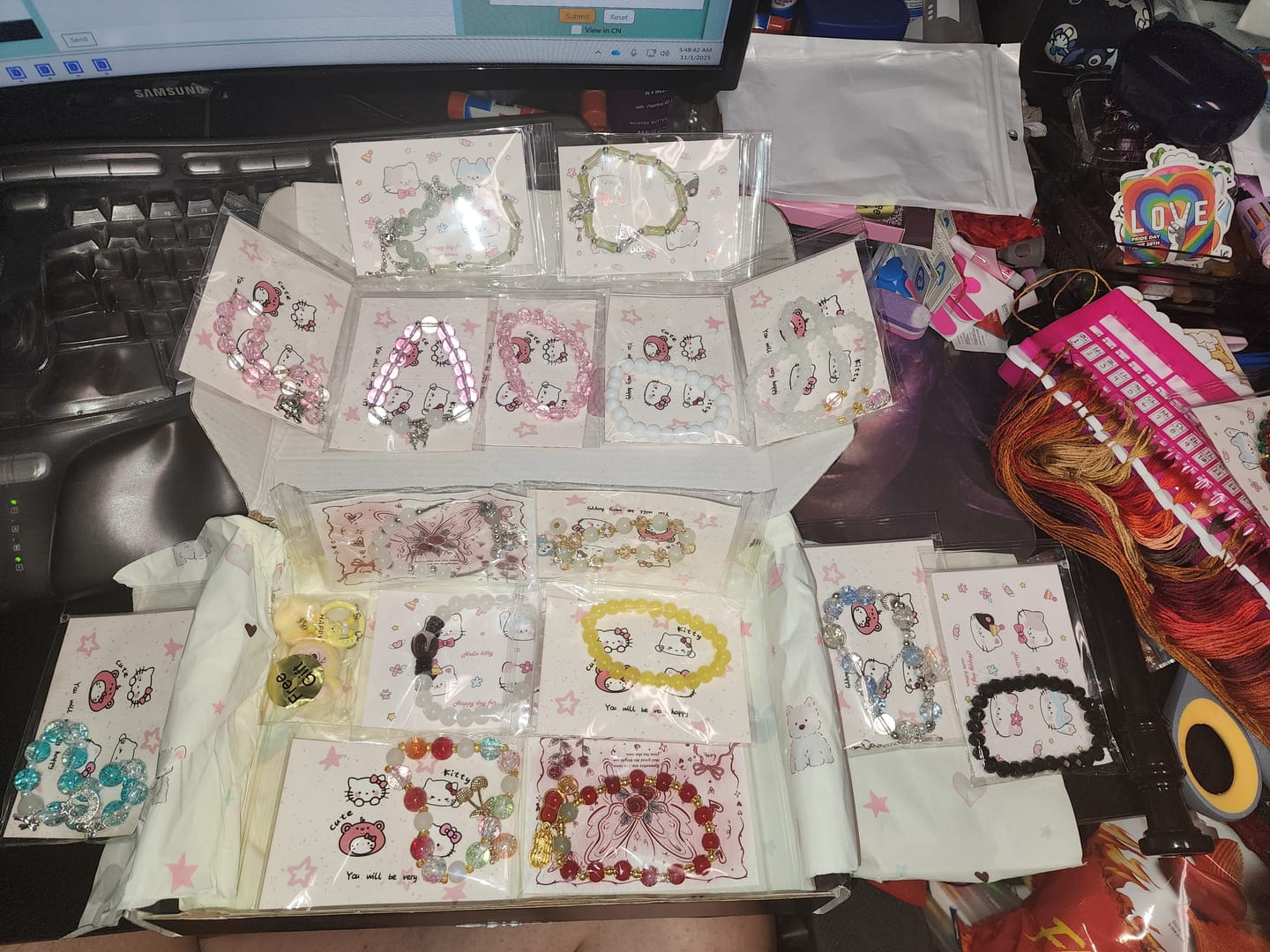 Customer photo review of A-Mystery Bracelet Blind Bags – 1–5 Surprise Beaded Bracelets & Charms