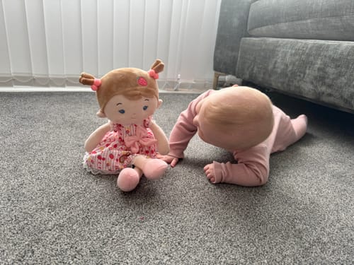 Customer photo review of Leyadoll Soft Plush Personalized Leya Doll, My First Baby Doll