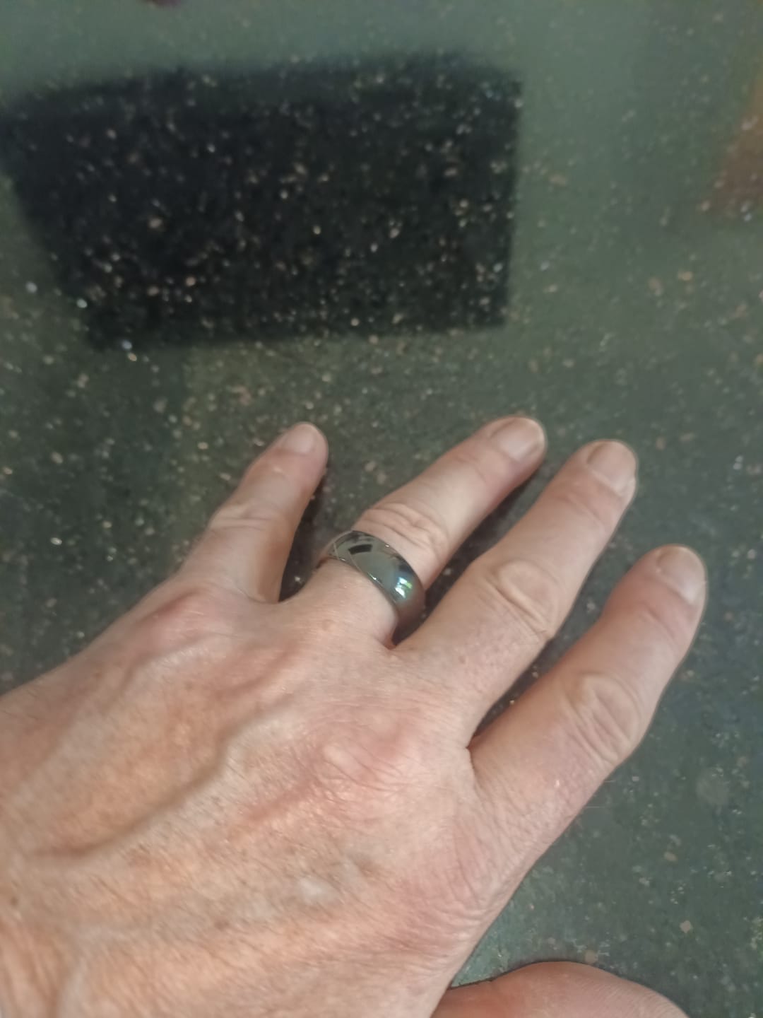 Customer photo review of Black 8mm Wonder Ring