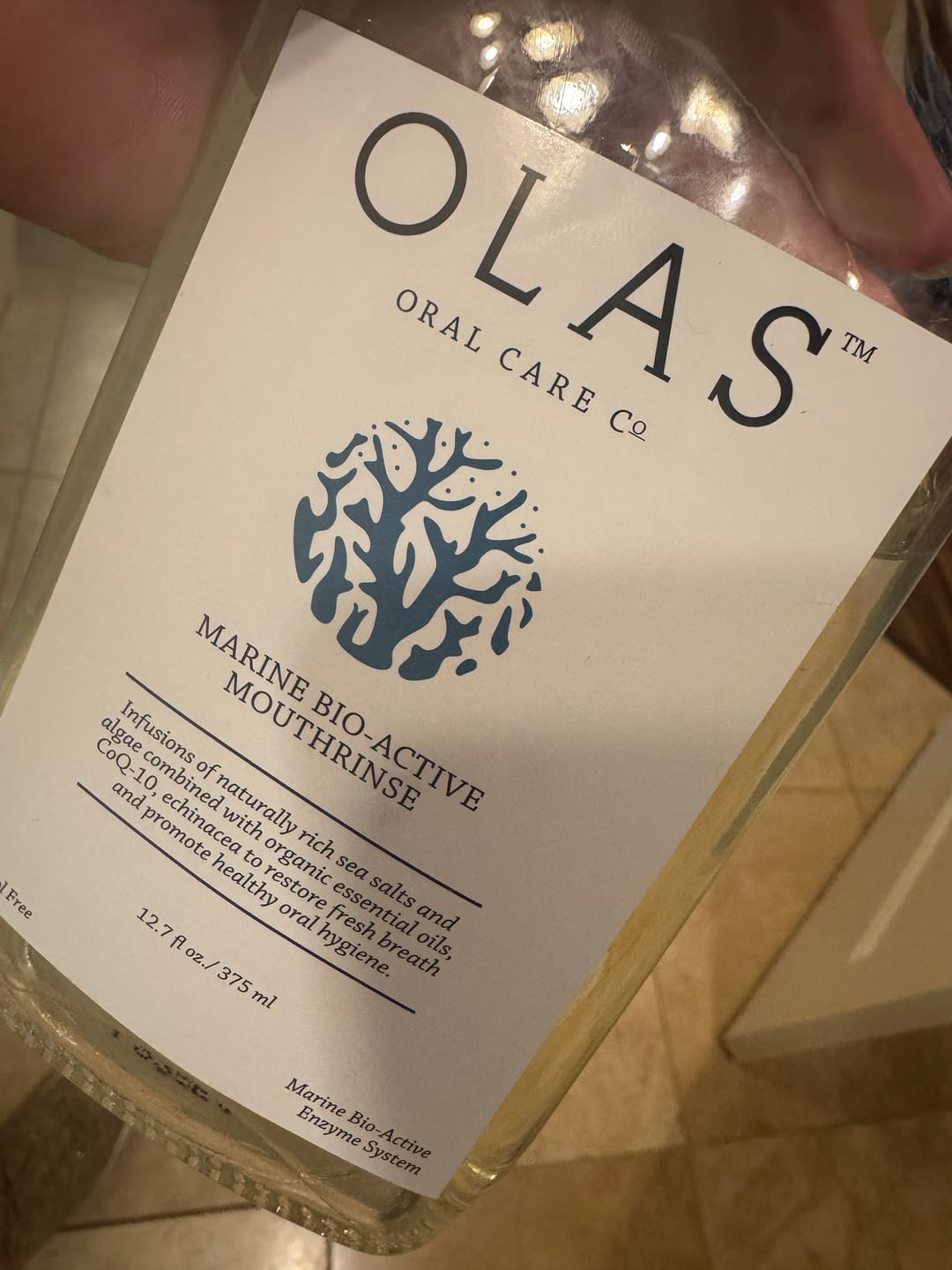 Customer photo review of OLAS Marine Bio-Active Whitening Toothpaste