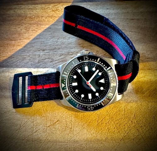 Customer photo review of Glomar Explorer - Hook & Loop Strap Striped