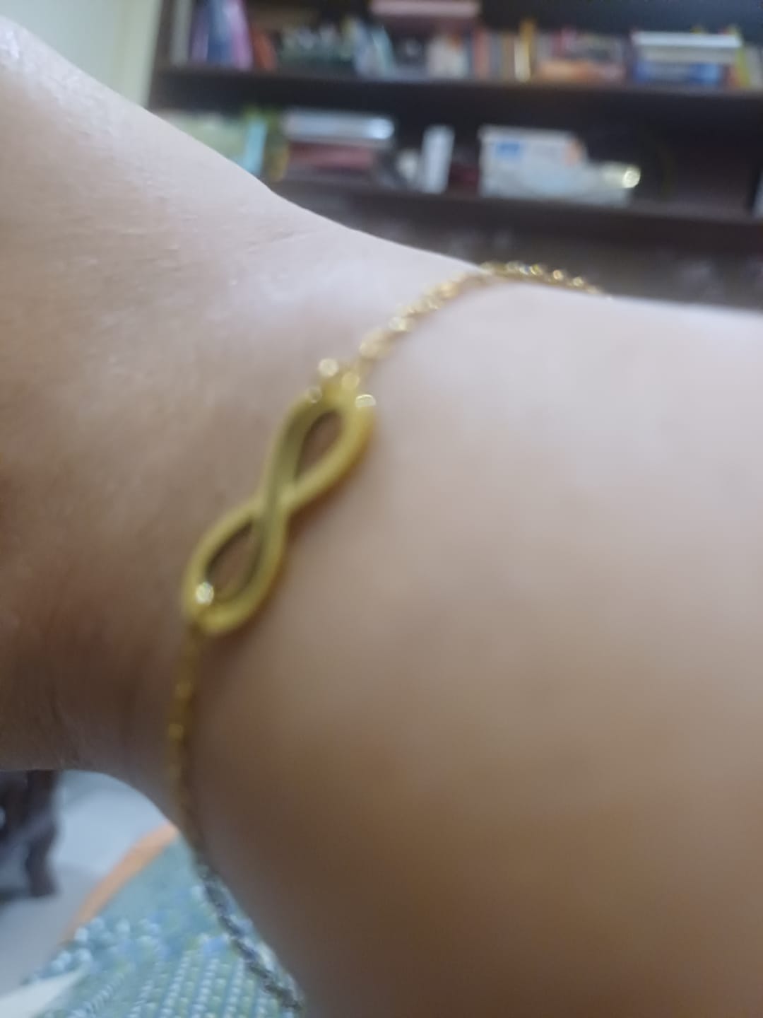 Customer photo review of Infinity Charm Bracelet