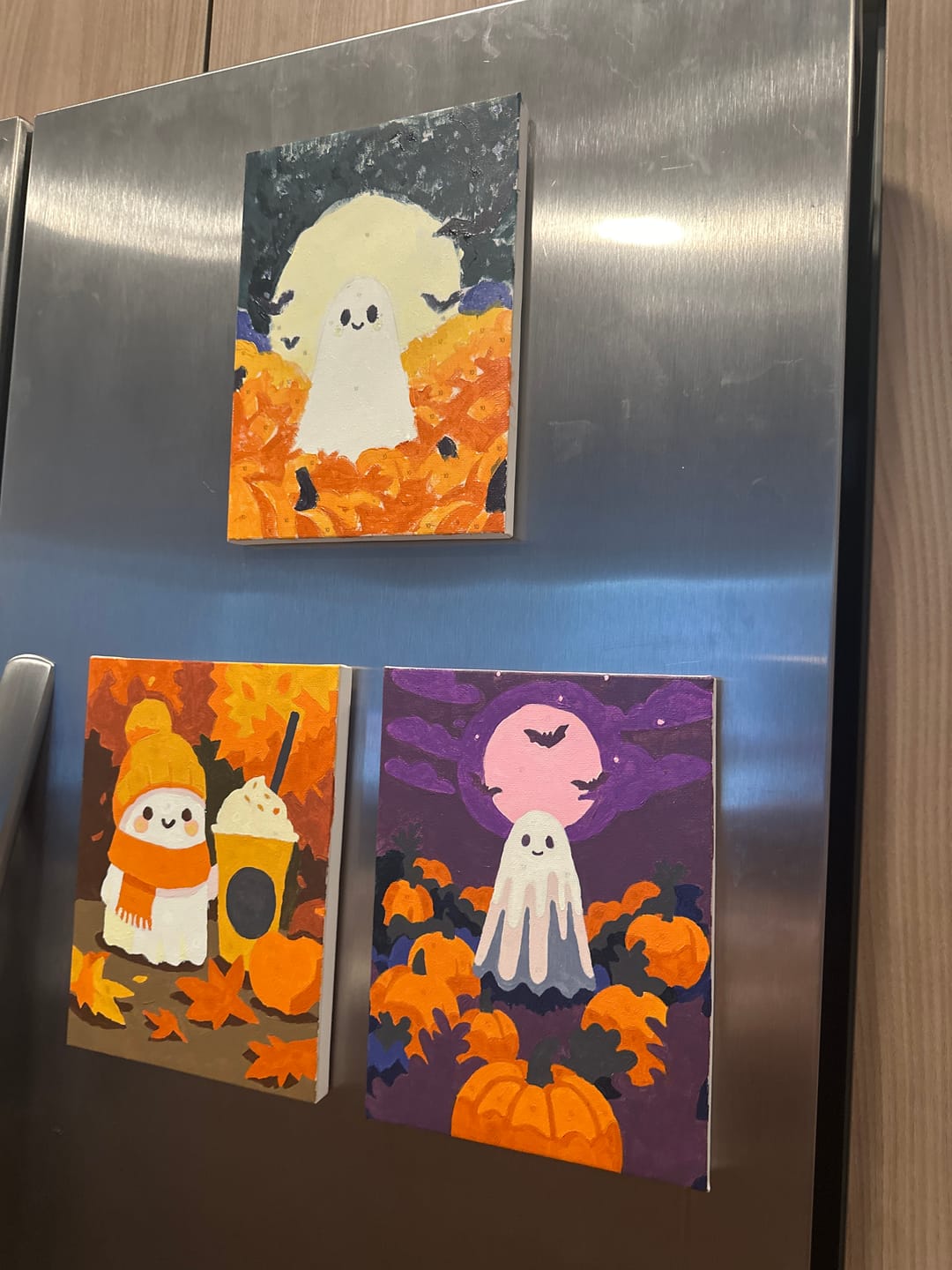 Customer photo review of 6 Mini Paintings - Spooky Autumn Set