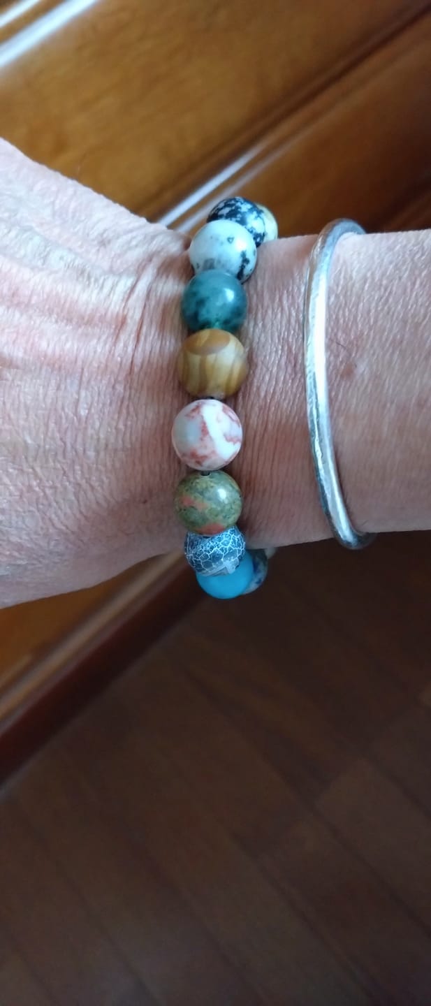 Customer photo review of 「8つの惑星」 マット天然石ブレスレット