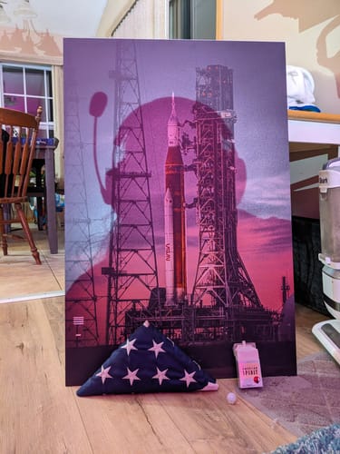 Customer photo review of Artemis 1 - Retro Print