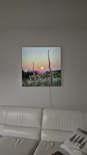 Customer photo review of Canvalight® Leuchtbild | Eigenes Motiv | Quadrat