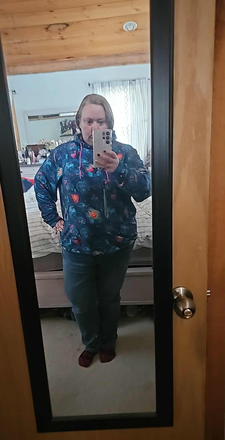 Customer photo review of Disney "Headless Havoc" – Performance Hoodie