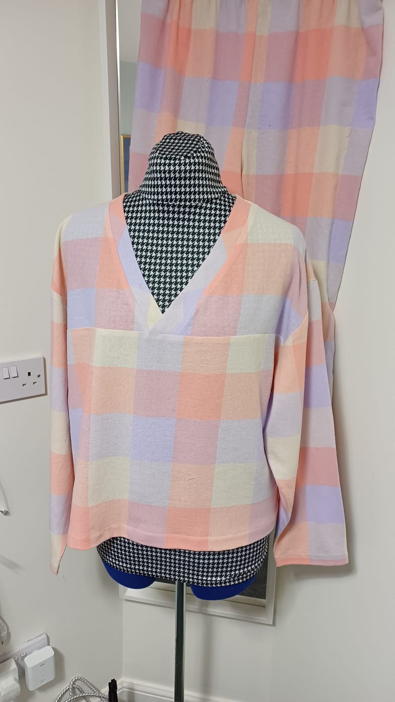 Customer photo review of Pastel Squares Brushed Cotton Fabric